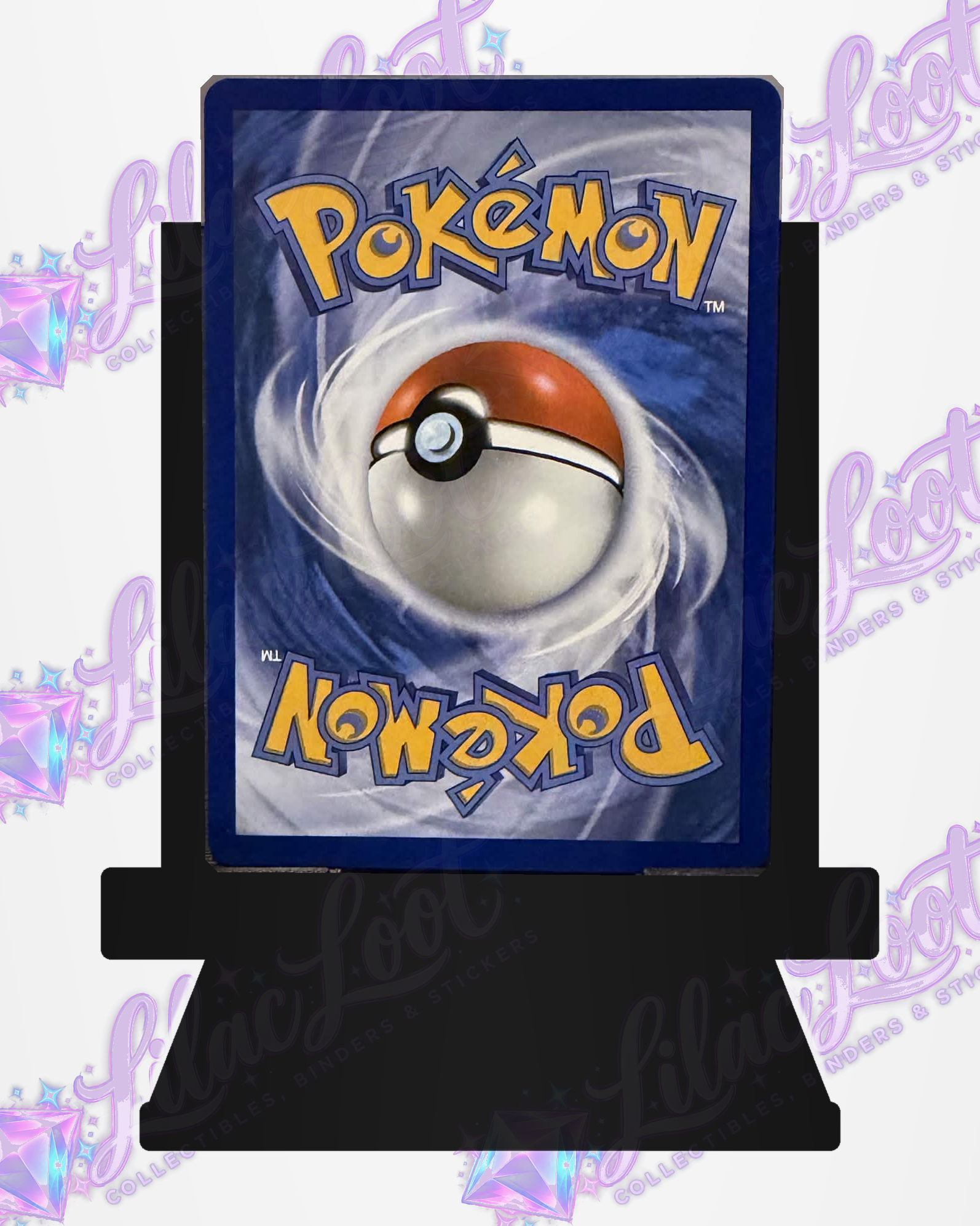 Back of the actual Chespin MEP058 – Mega Evolution Promo – English card with light diagonal Lilac Loot logo watermarks