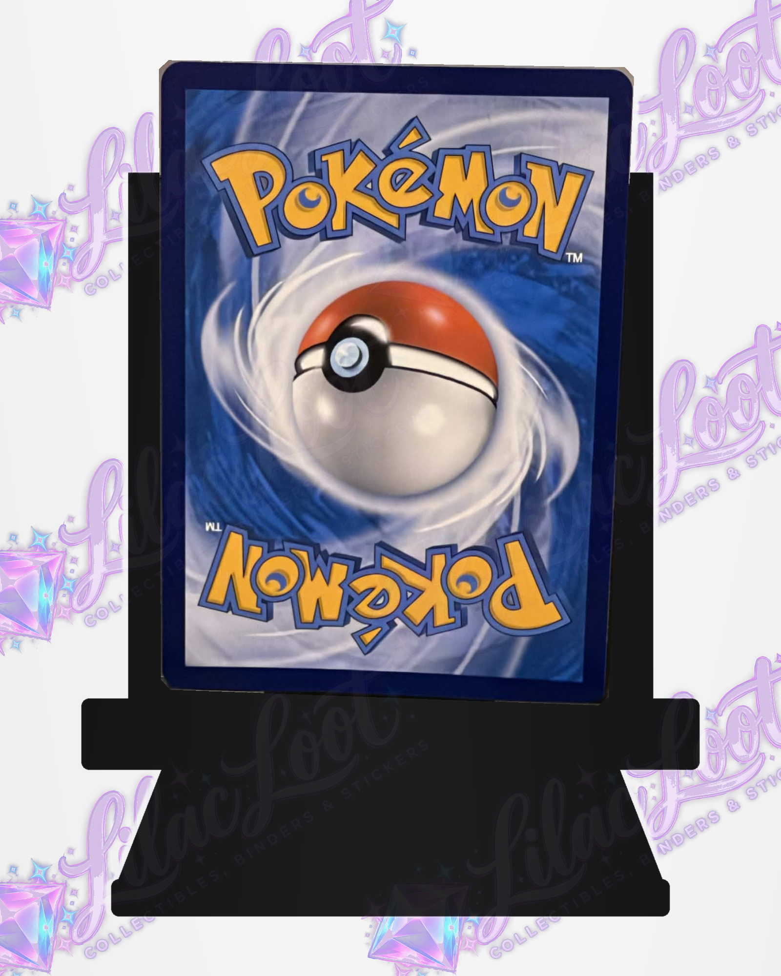 Back of the actual Flareon ex 023/208 RR – CSV9.5C – Simplified Chinese card with light diagonal Lilac Loot logo watermarks