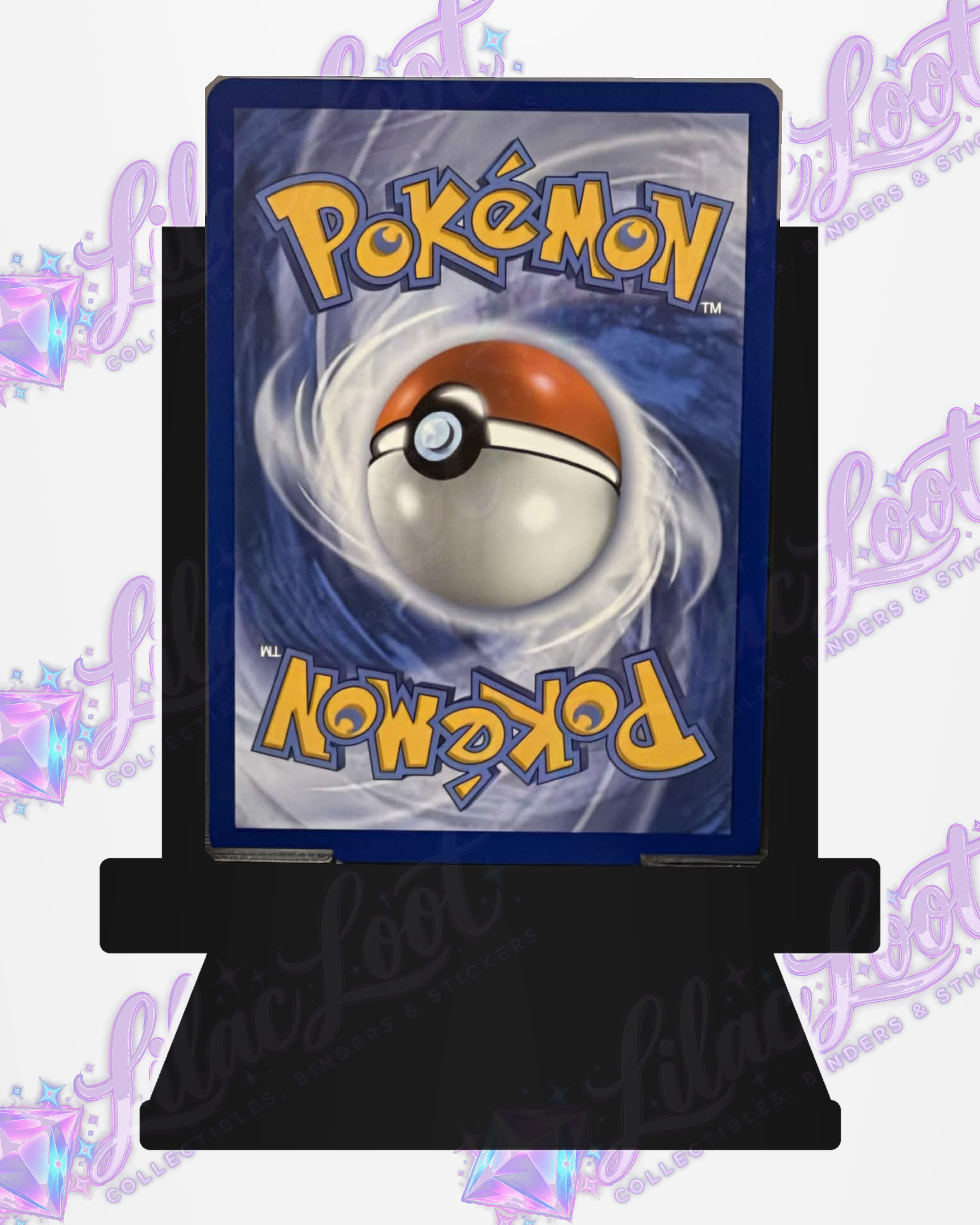 Back of the actual Froakie MEP060 – Mega Evolution Promo – English card with light diagonal Lilac Loot logo watermarks